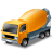 Mixer Truck Yellow Icon 48x48 png