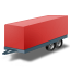 Car Trailer Red Icon 64x64 png