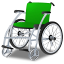 Wheelchair Green Icon 64x64 png