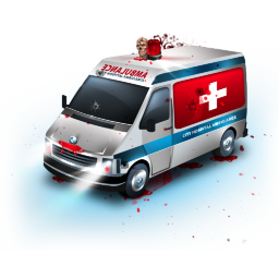 Zombie Ambulance Icon 256x256 png