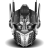 Optimus Prime Helmet Grey Icon