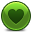 Heart Green Icon 32x32 png