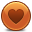 Heart Orange Icon 32x32 png