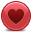 Heart Red Icon 32x32 png