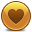 Heart Yellow Icon 32x32 png