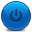 Power Button Blue Icon