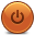 Power Button Orange Icon 32x32 png