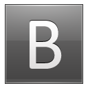 B Grey Icon