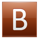 B Orange Icon