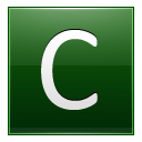 C Dark Green Icon 128x128 png