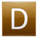 D Gold Icon
