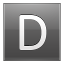 D Grey Icon