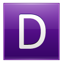 D Violet Icon 128x128 png