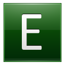 E Dark Green Icon