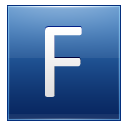 F Blue Icon