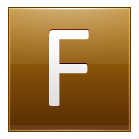 F Gold Icon 128x128 png