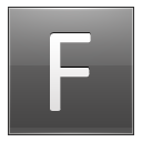 F Grey Icon 128x128 png