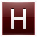 H Red Icon 128x128 png