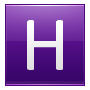 H Violet Icon 128x128 png