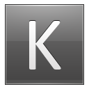 K Grey Icon 128x128 png