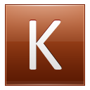 K Orange Icon