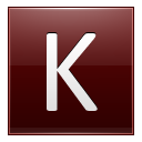 K Red Icon