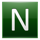 N Dark Green Icon 128x128 png