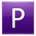 P Violet Icon 128x128 png