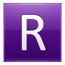 R Violet Icon 128x128 png