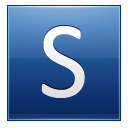 S Blue Icon 128x128 png