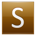 S Gold Icon 128x128 png
