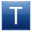 T Blue Icon 128x128 png
