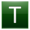 T Dark Green Icon 128x128 png