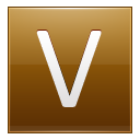 V Gold Icon 128x128 png