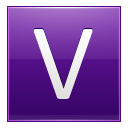 V Violet Icon