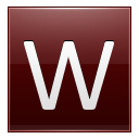 W Red Icon 128x128 png