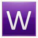 W Violet Icon