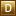 D Gold Icon 16x16 png