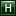 H Dark Green Icon 16x16 png