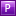 P Violet Icon 16x16 png