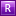R Violet Icon 16x16 png