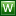 W Green Icon 16x16 png