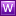 W Violet Icon 16x16 png