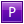 P Violet Icon 24x24 png