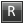 R Grey Icon 24x24 png
