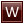W Red Icon 24x24 png