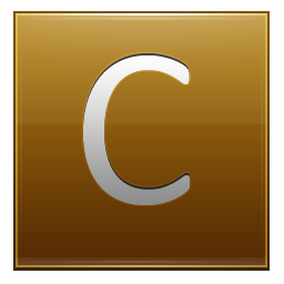 C Gold Icon 256x256 png