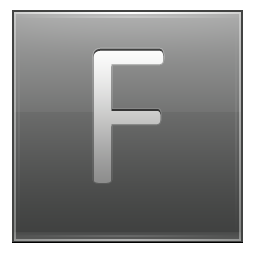 F Grey Icon 256x256 png