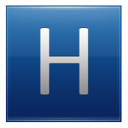 H Blue Icon 256x256 png