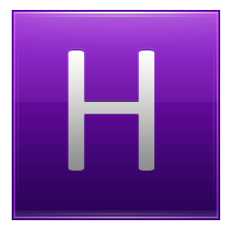 H Violet Icon 256x256 png